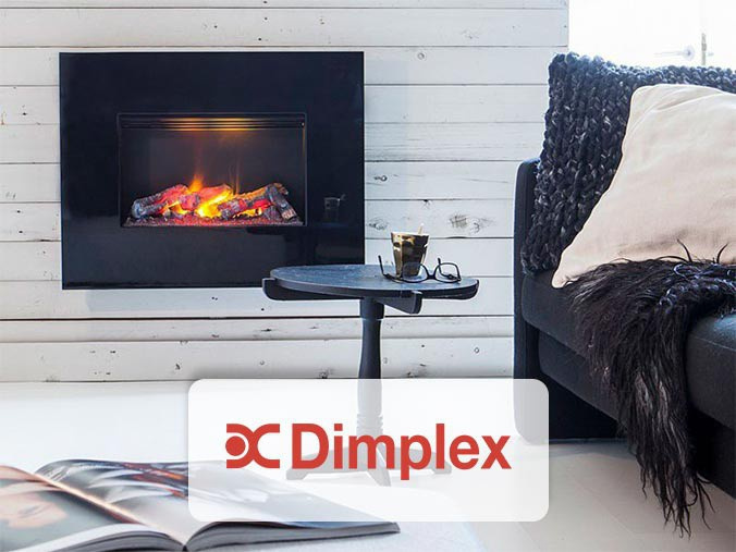 Wall mounted bioethanol fireplaces placed on the wall in modern interior