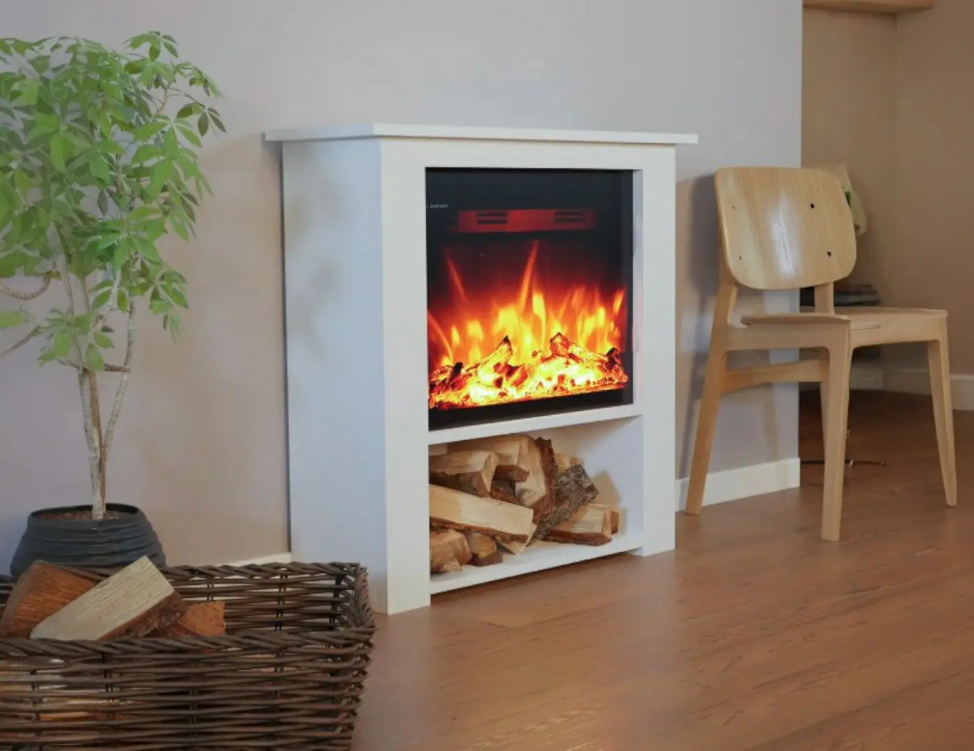 Glow Fire fristående elektrisk eldstad