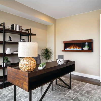 Napoleon Stylus Steinfeld Väggmonterad etanolkamin med ram i färgen Valnöt Napoleon Stylus Steinfeld Väggmonterad elkamin med ram i färgen Valnöt