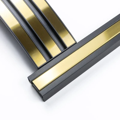 Sway Classic Elektrisk Eldstad med mässingsfront – Inbyggd Elektrisk Eldstad