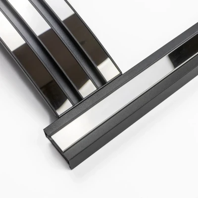 Sway Classic Elektrisk Eldstad med Svart/Krom Frontpanel – Inbyggd Elektrisk Eldstad