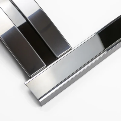 Sway Elegance Elektrisk Öppen Spis med Frontpanel i Krom och Nickel – Inbyggd Elektrisk Öppen Spis