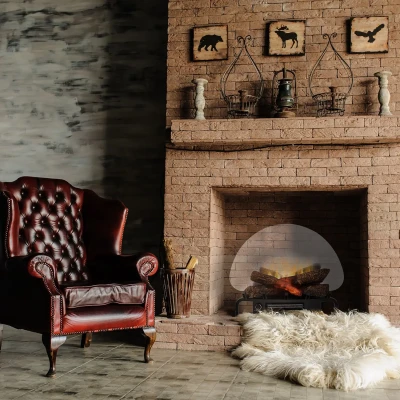 Optiflame Logset 20' fristående dekorativ elektrisk vedinsats för befintliga eldstäder