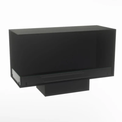 Foco Corner Left 1000 hybridkamin för inbyggnad