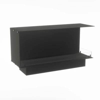 Foco Corner Right 1500 hybridkamin för inbyggnad