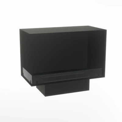 Foco Corner Left 500 hybridkamin för inbyggnad