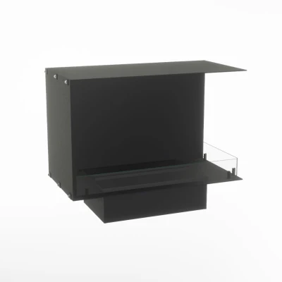 Foco Corner Right 500 hybridkamin för inbyggnad