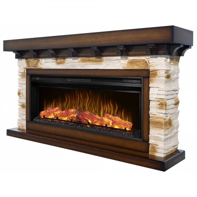 Artiflame Ludwig AF42 Electric Fireplace in Oak Antique