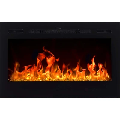 Merseyside elkamin - svart Merseyside elkamin - svart