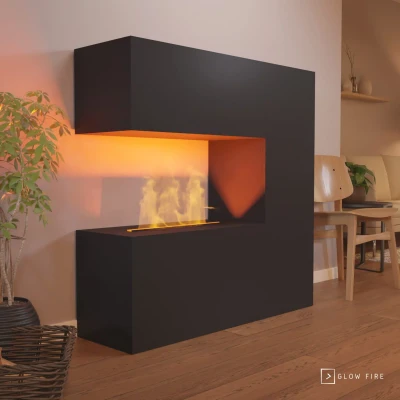 Schiller Opti-myst kamin - Svart Schiller Opti-myst kamin - Svart