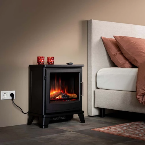 Solano Elektrisk Kamin – Elegant och kompakt värmelösning Solano Elektrisk Kamin i svart