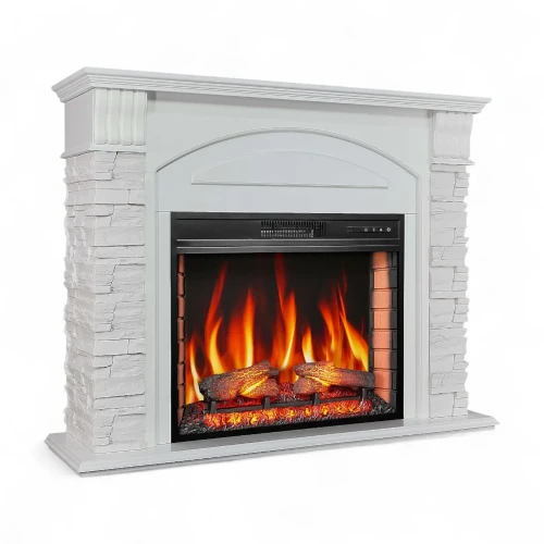 Artiflame Alioth AF28S Electric Fireplace - White
