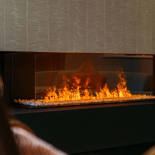Faber Dimplex e-Matrix 1300/400 II - Vattenånga Kamin två sidor öppna Faber Dimplex e-Matrix 1300/400 II - Vattenånga Kamin