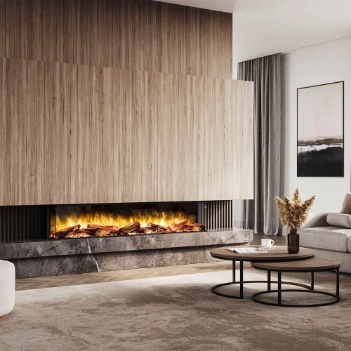 Flamerite Fires E-FX 1800 - 70" Elektrisk öppen spis för inbyggnad