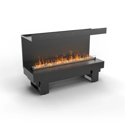 Planika Fires Cool Flame 1000 Three-sided hybridkamin för inbyggnad