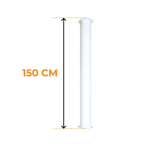 ScandiFlames Toronto Monteringsrör Vit 150 cm ScandiFlames Toronto Monteringsrör Vit 150 cm