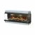Dimplex Vista 130 III tresidig elkamin för inbyggnad Opti-V 3D-flamteknik