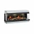 Dimplex Vista 130 III tresidig elkamin för inbyggnad Opti-V 3D-flamteknik